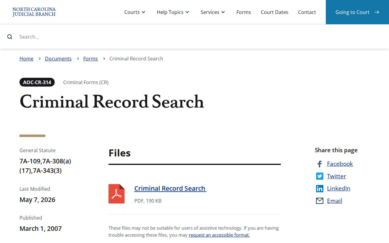 Graham County criminal court certified record search form