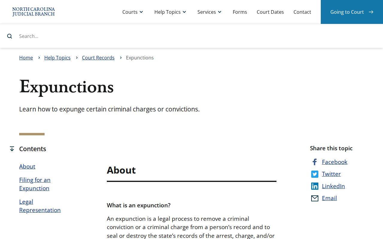 Graham County criminal record expunction guidance